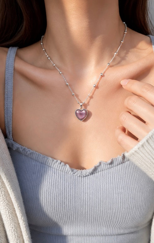 Temperature Sensing Color Changing Pendant necklace